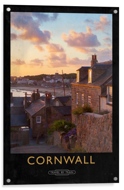 Cornwall Railway Poster Acrylic by Andrew Roland