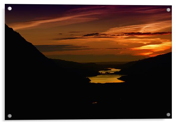 Llanberis summer sunset Acrylic by James Marsden