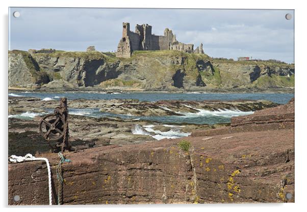 Tantallon Castle Acrylic by James Marsden