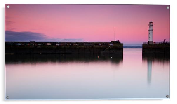 Newhaven harbour sunrise Acrylic by James Marsden