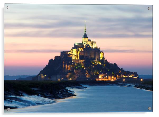 Mont Saint-Michel Acrylic by James Marsden