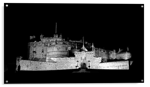  Edinburgh Castle Acrylic by James Marsden