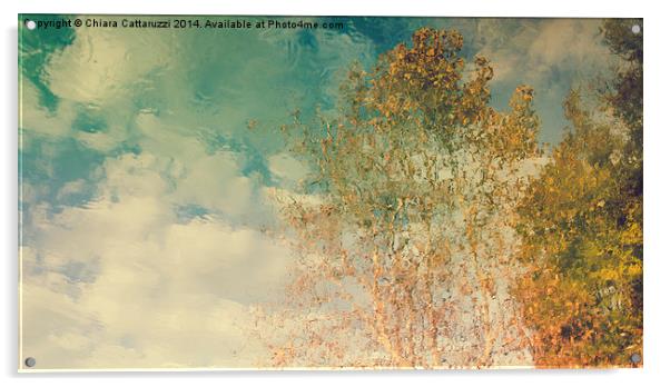  Trees reflections Acrylic by Chiara Cattaruzzi