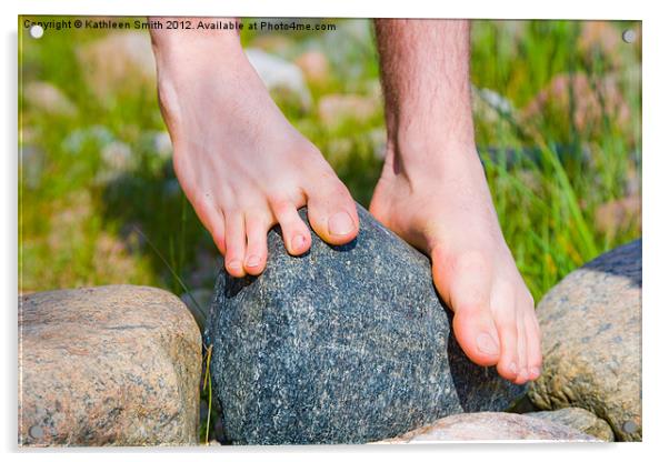 Balancing on a small stone Acrylic by Kathleen Smith (kbhsphoto)