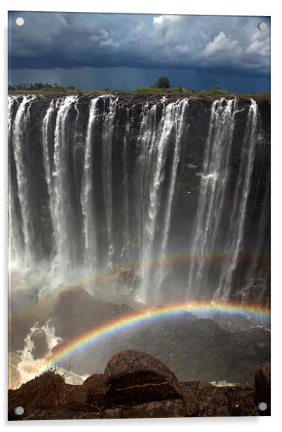 Victoria Falls Acrylic by peter schickert