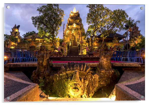 Ubud Palace, Bali, Indonesia Acrylic by peter schickert