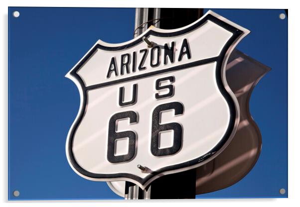 Route 66 USA Acrylic by peter schickert