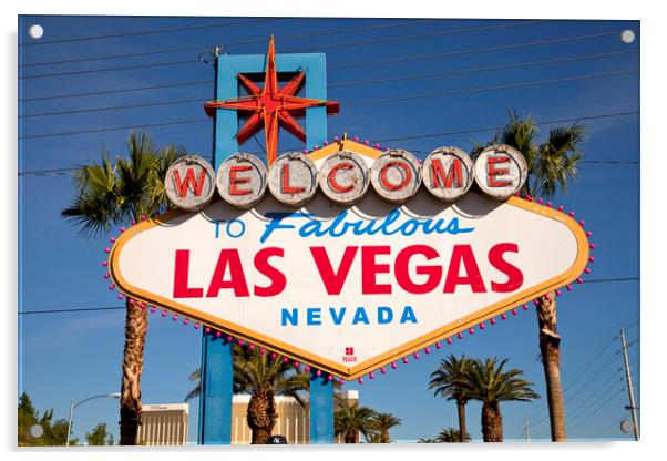 Welcome to fabulous Las Vegas Acrylic by peter schickert