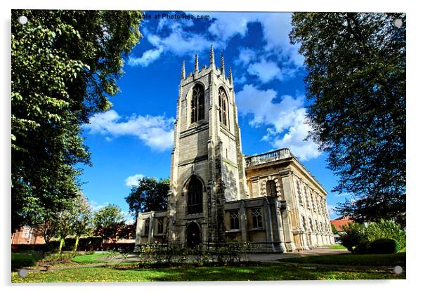  All Saints Church In Gainsborough Acrylic by Nick Wardekker