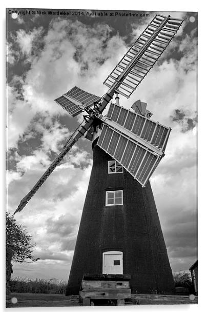  North Leverton Mill Nottinghamshire Acrylic by Nick Wardekker