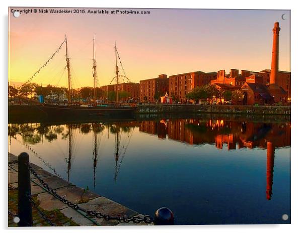  Reflections of Liverpool Acrylic by Nick Wardekker