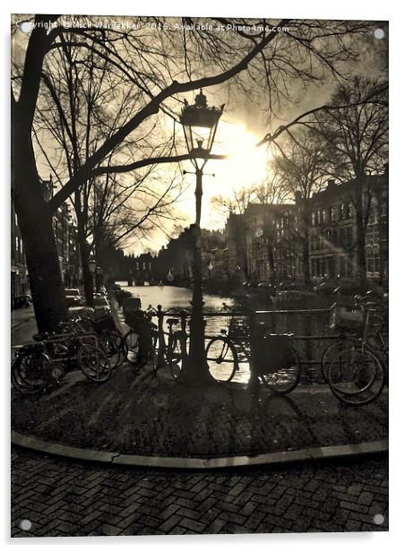 Amsterdam Sunset Acrylic by Nick Wardekker