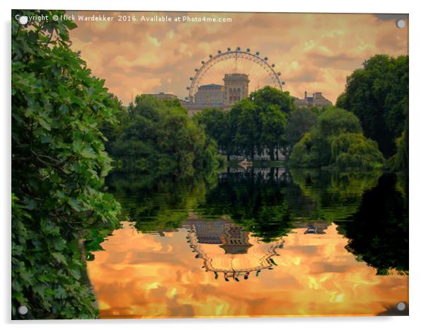 St James Park London Acrylic by Nick Wardekker