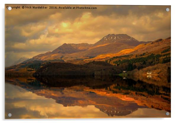 Loch Lomond Acrylic by Nick Wardekker