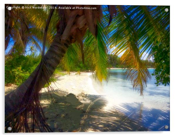 Isla Contoy Paradise Acrylic by Nick Wardekker