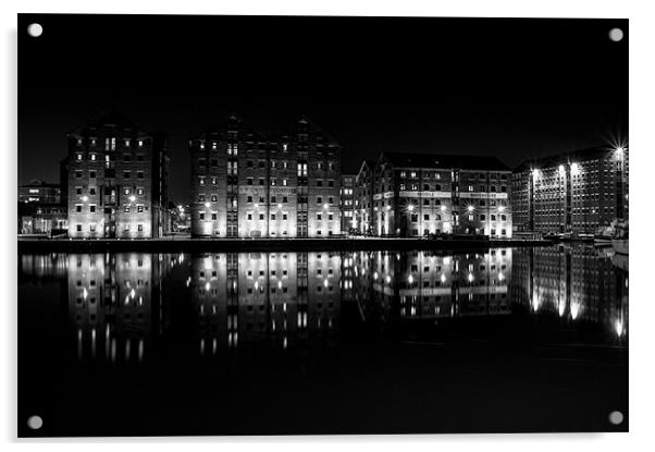 Gloucester Docks Acrylic by Dan Fisher