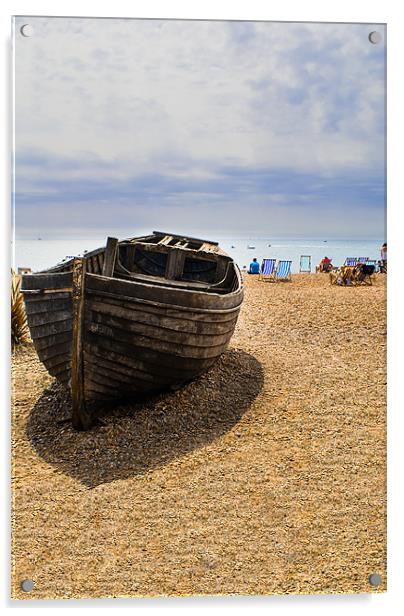 Abandon Boat - Brighton Beach Acrylic by Dan Fisher