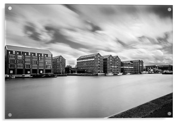 Gloucester Docks Acrylic by Dan Fisher