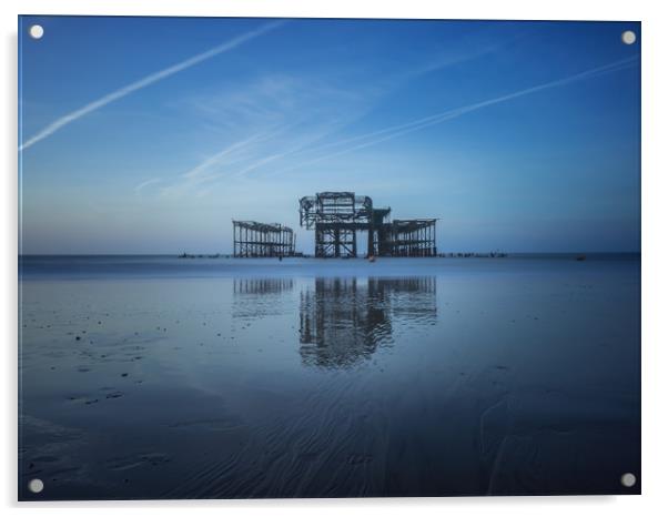 West Pier  Acrylic by Sue MacCallum- Stewart