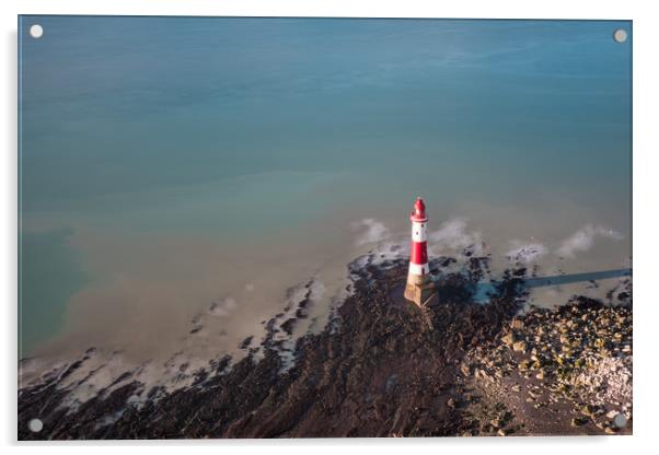 Beachy Head Lighthouse Acrylic by Sue MacCallum- Stewart