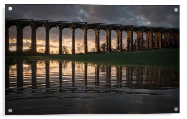 Ouse Valley Viaduct Acrylic by Sue MacCallum- Stewart
