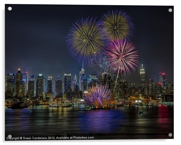 NYC Celebrates Fleet Week Acrylic by Susan Candelario