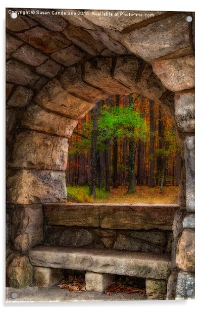 Forest Contemplation Invite Acrylic by Susan Candelario