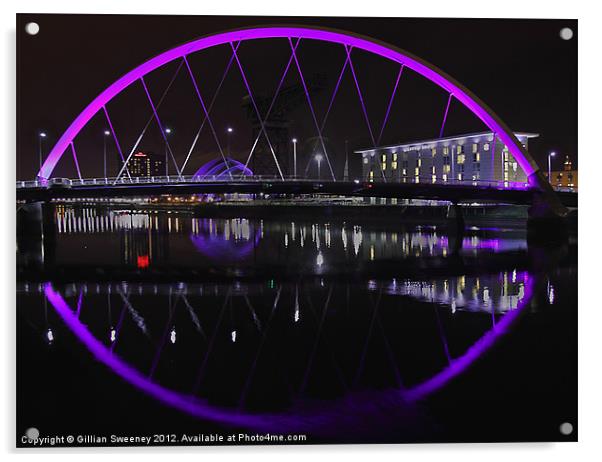 Glasgow Clyde Arc Acrylic by Gillian Sweeney