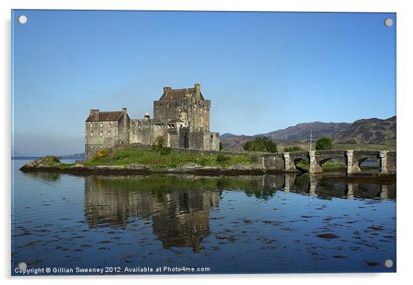 Eilean Donan Castle Scotland Acrylic by Gillian Sweeney