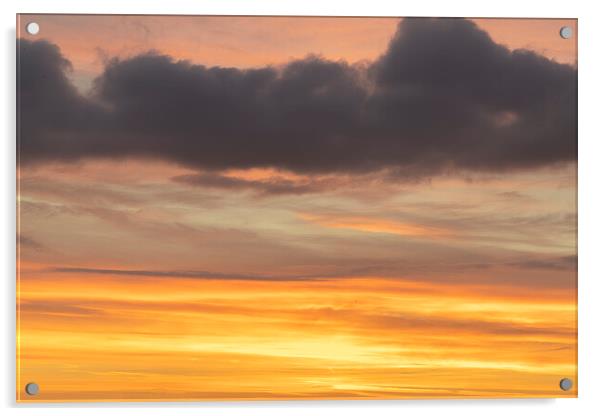 Malmesbury Sunset Acrylic by Jonathan Thirkell