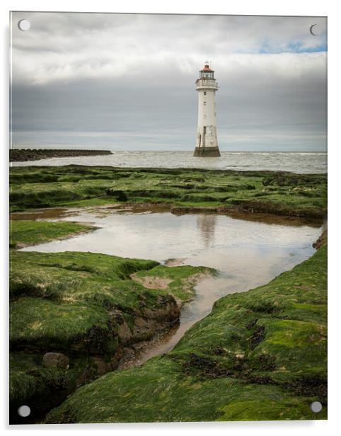 New Brighton Lighthouse Acrylic by Jonathan Thirkell