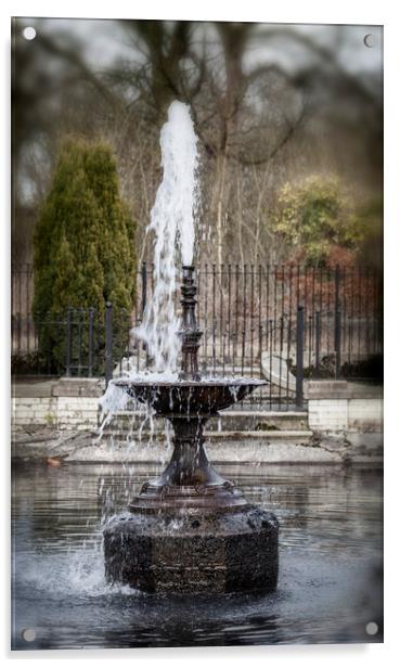 The Water Fountain Acrylic by Jonathan Thirkell
