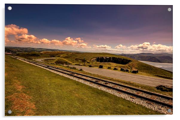 Great Orme Tracks Acrylic by Jonathan Thirkell