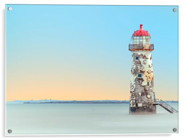 Talacre Lighthouse Port Of Aye Wales Acrylic by Jonathan Thirkell