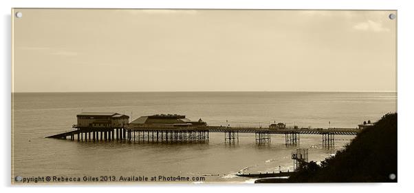 Cromer Pier Acrylic by Rebecca Giles