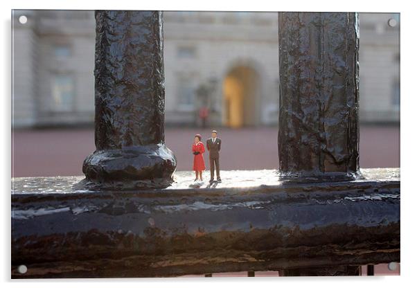 Buckingham Palace Acrylic by Rebecca Giles