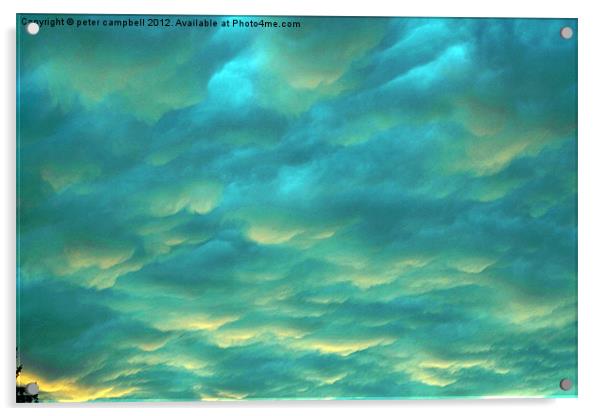 Cloudy Day! Acrylic by peter campbell