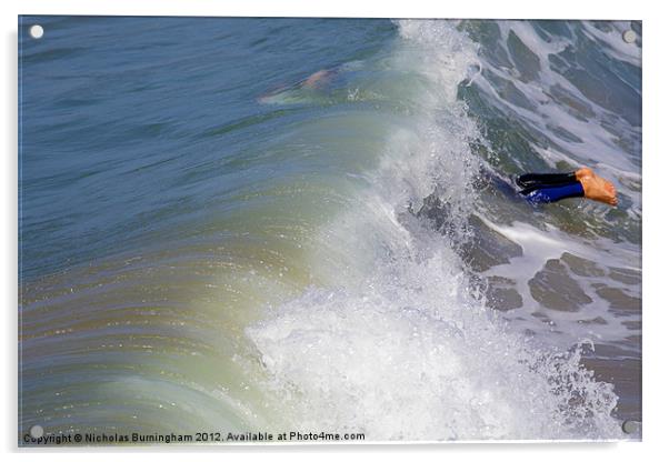 Surfer Acrylic by Nicholas Burningham