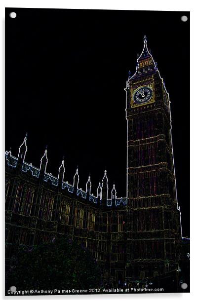 Big Ben Acrylic by Anthony Palmer-Greene