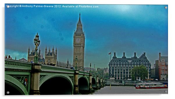 London Big Ben Acrylic by Anthony Palmer-Greene