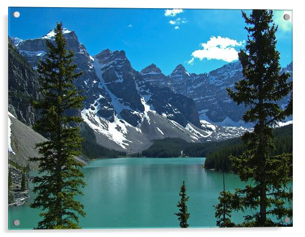 Moraine Lake Acrylic by Phil Emmerson