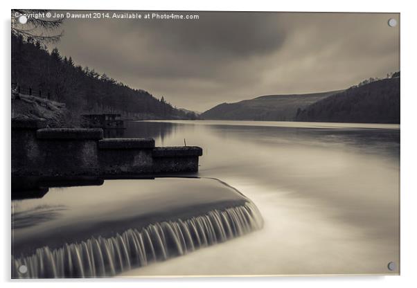  The Derwent Dam Reservoir Acrylic by Jonny Essex