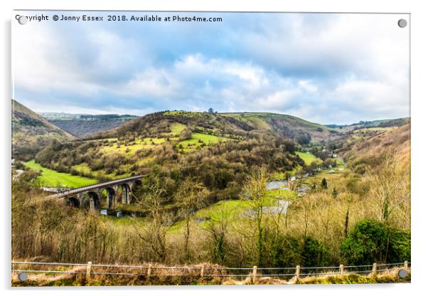 The Monsal Trail viaduct, Bakewell, Derbyshire  Acrylic by Jonny Essex