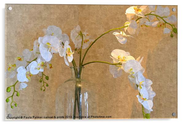 Orchid display! Acrylic by Paula Palmer canvas