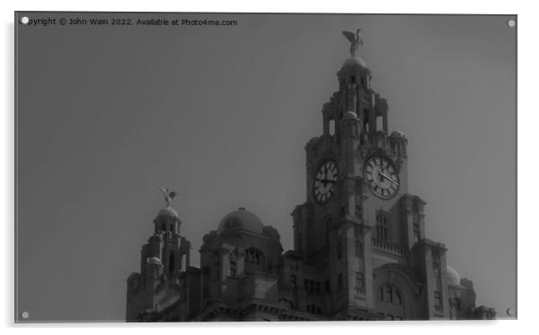 Liver Building Acrylic by John Wain