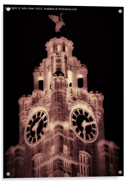 Liver Building (Digital Art) Acrylic by John Wain