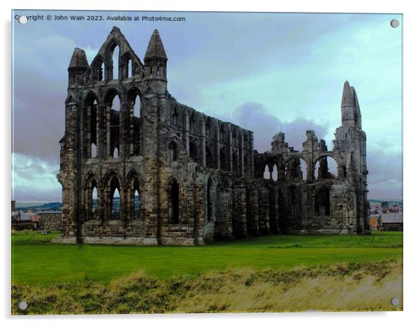 Whitby Abbey   Acrylic by John Wain