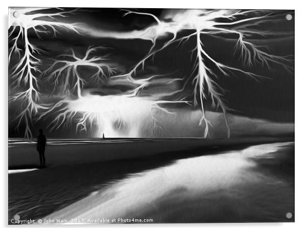 Storm (Digital Art) Acrylic by John Wain