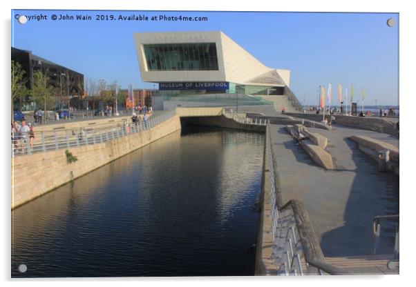 The Museum of Liverpool Acrylic by John Wain