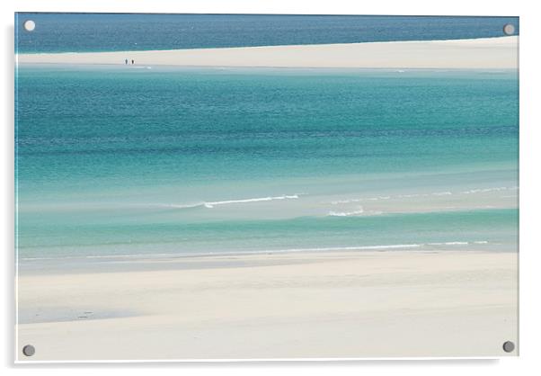 Tropical Luskentyre Sea and Sand Harris Acrylic by Simon Garvey